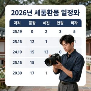 2026년 세금환급 일정표