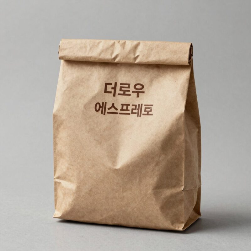 더로우 라피아백 완벽 정리 1 더로우 에스텔 라피아백 에스프레소 컬러 정면 모습. 심플하고 내추럴한 디자인이 돋보인다.