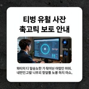 티빙 유출 사건 관련 개인정보 보호 안내 이미지