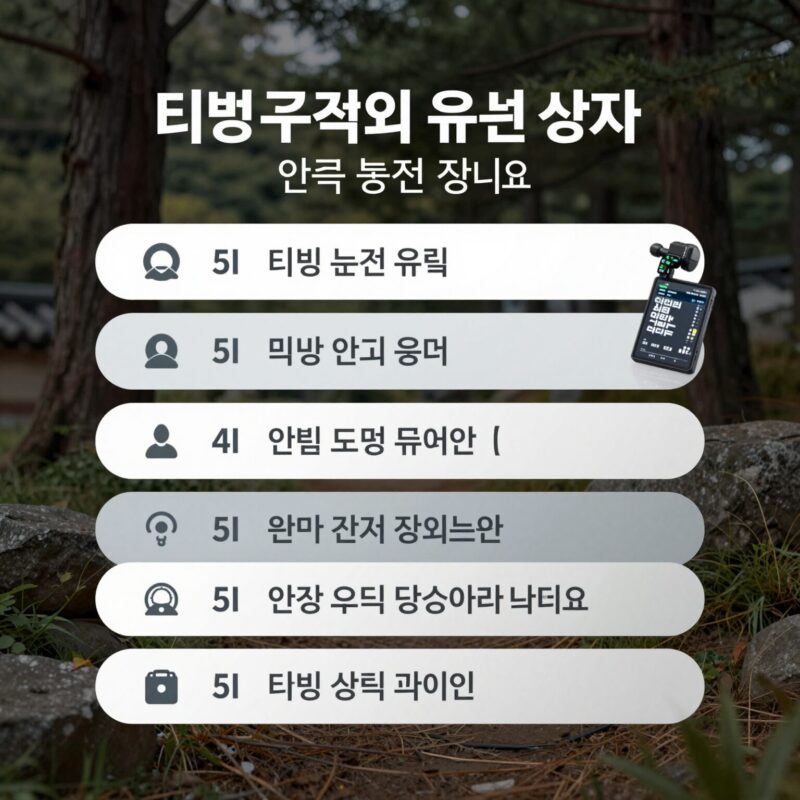 티빙 개인정보 유출 항목과 보안 상태를 설명하는 표 이미지