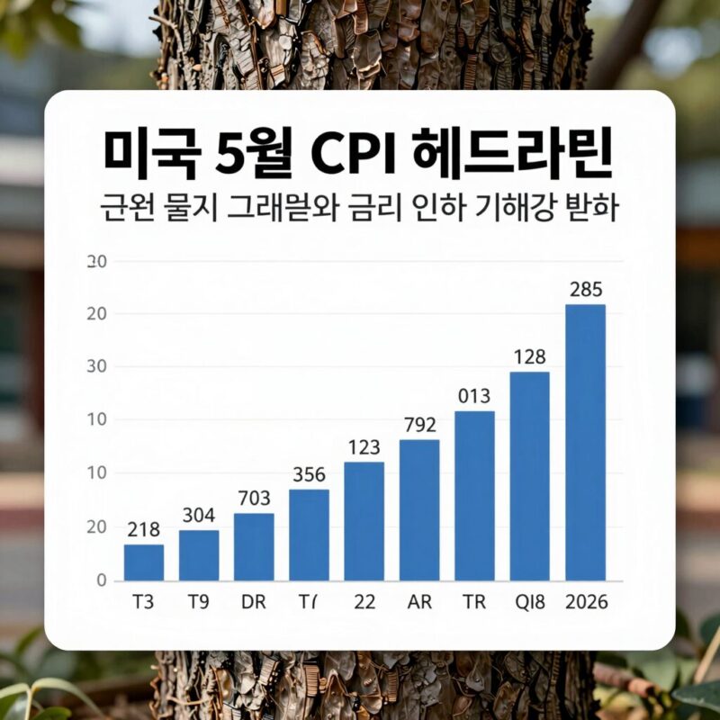 미국 5월 CPI 4.2% 근원물가 둔화 1 미국 5월 CPI 헤드라인 및 근원 물가 그래프와 금리 인하 기대감 변화