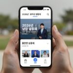 2026년 월드컵 생중계를 위한 다양한 플랫폼과 편성표가 표시된 모바일 앱 화면