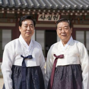 유시민과 노무현이 함께 있는 모습, 정치적 유산 계승 문제를 상징하는 이미지