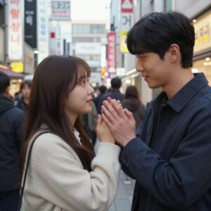 이상윤과 기희현이 오사카 도톤보리 CCTV에서 손을 흔들며 찍힌 모습. 열애를 공개한 유명한 장면.