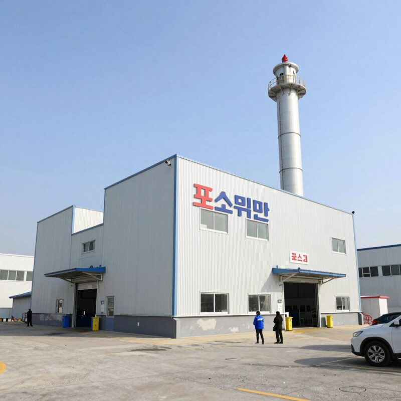 포스코 퓨처엠 양극재 생산 공장 외관