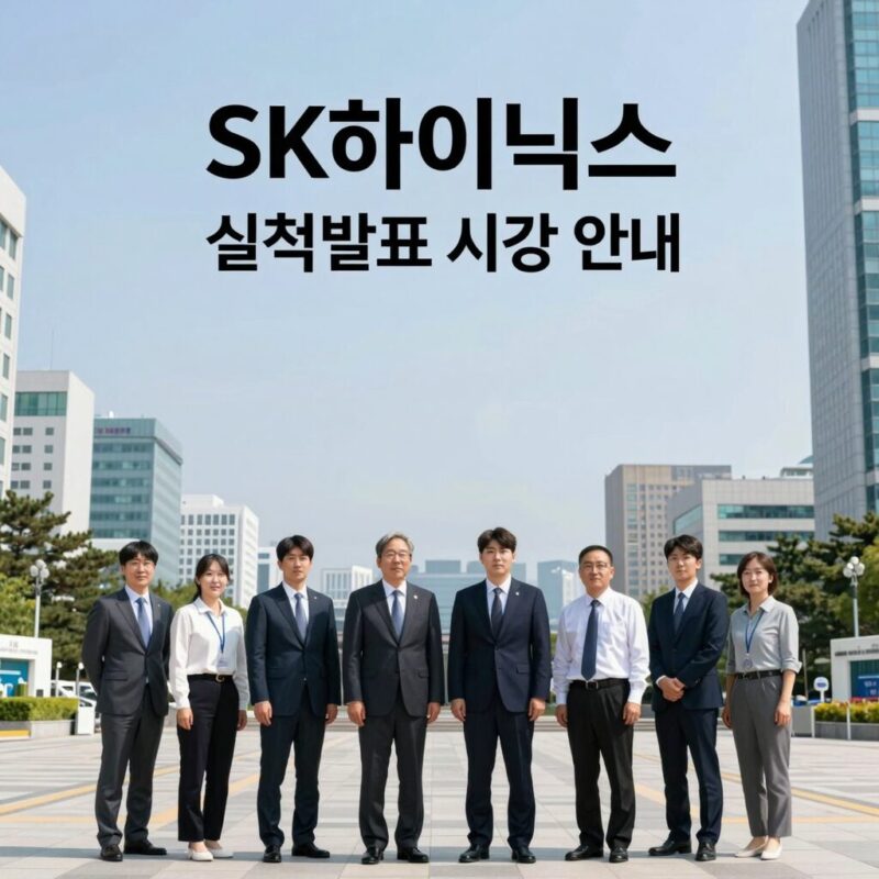 SK하이닉스 실적발표 시간 안내 이미지