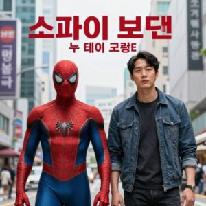 스파이더맨 브랜드 뉴 데이 코믹스 표지로 피터 파커와 새로운 빌런이 함께 등장하는 장면