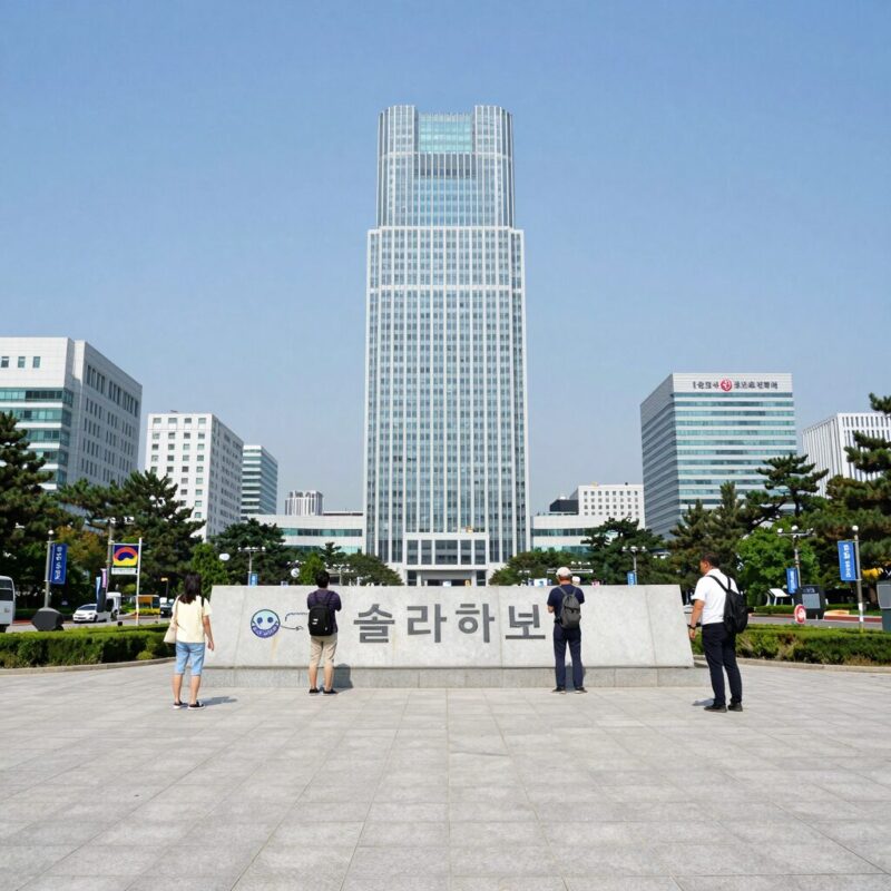 한화솔루션의 미국 솔라허브 전망과 주가 흐름을 나타내는 이미지