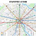 경기남부광역철도 노선 개념도와 판교테크노밸리 주변 교통망