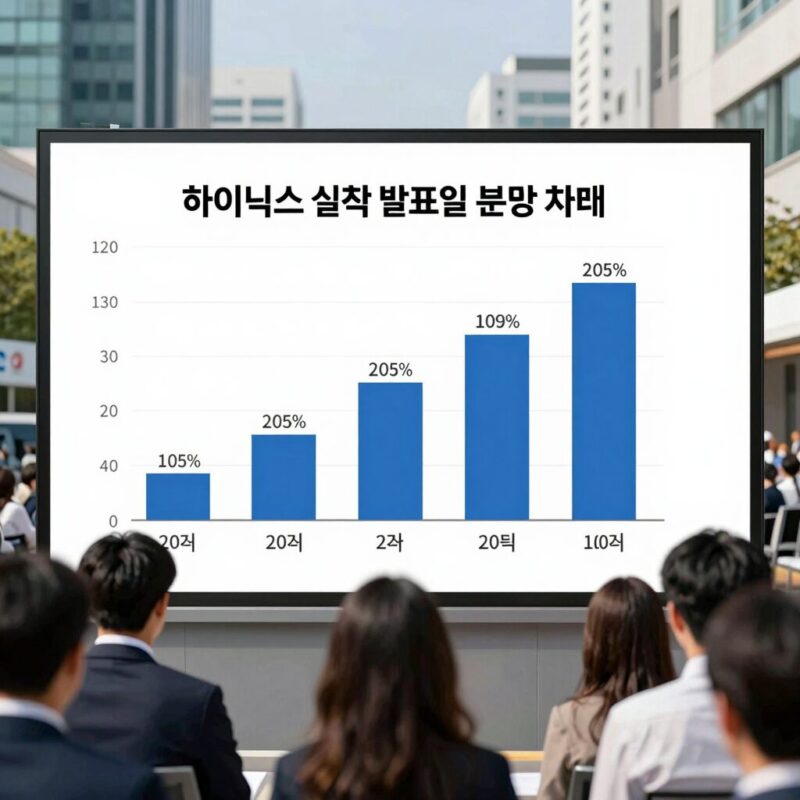 하이닉스 실적발표일 분석 차트와 주요 지표