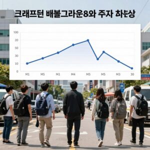 크래프톤 배틀그라운드 실적 차트와 주가 흐름 분석 이미지