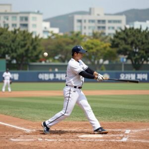 이정후 시즌 6호 3점 홈런 순간 오라클 파크 우측 담장 넘기는 장면