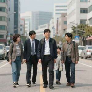 전설의 사내 주식 시장 급락 서킷브레이커 대응 일러스트
