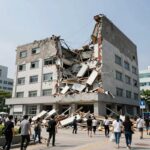 광주대표도서관 붕괴 원인과 향후 대비책 광주대표도서관 붕괴 직후 현장 사진 건물 일부 무너짐