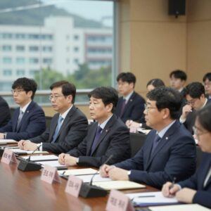 여야 재검표 합의 내용을 설명하는 국조특위 회의 장면