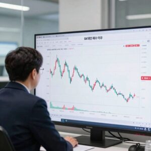 최태원 SK 주식 매수 이후 주가 흐름을 보여주는 차트
