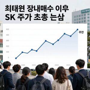 최태원 장내매수 이후 SK 주가 흐름 분석 차트