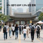 미국 2분기 GDP 1.5% 성장 둔화와 PCE 물가지수 3.7% 상승을 설명하는 경제 지표 그래프