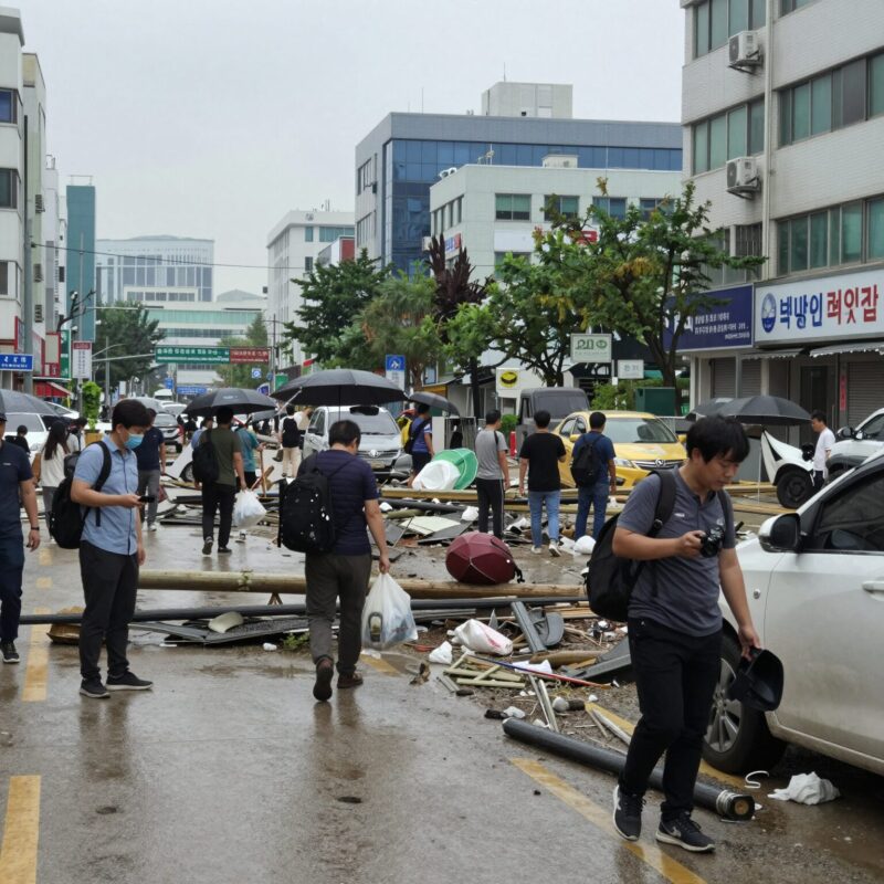 태풍 루사 한반도 강타 피해와 교훈 1 태풍 루사가 강타한 한반도 피해 모습