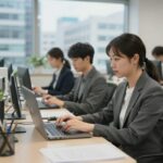 마이크로 소프트 코파일럿이 윈도우 데스크탑에서 작업중인 모습
