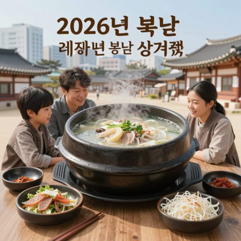 2026년 복날 대표 보양식 삼계탕