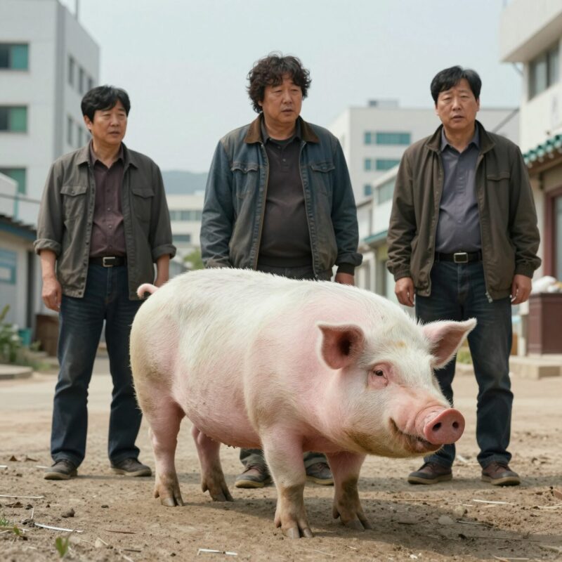 허범욱 감독의 대표작 창백한 얼굴들과 유작 구제역에서 살아 돌아온 돼지 포스터