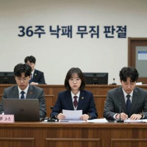 36주 낙태 무죄 판결 법정 이미지