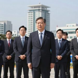 김민석 전 국무총리가 광주 전일빌딩245에서 민주당 당대표 출마 선언을 하고 있다.