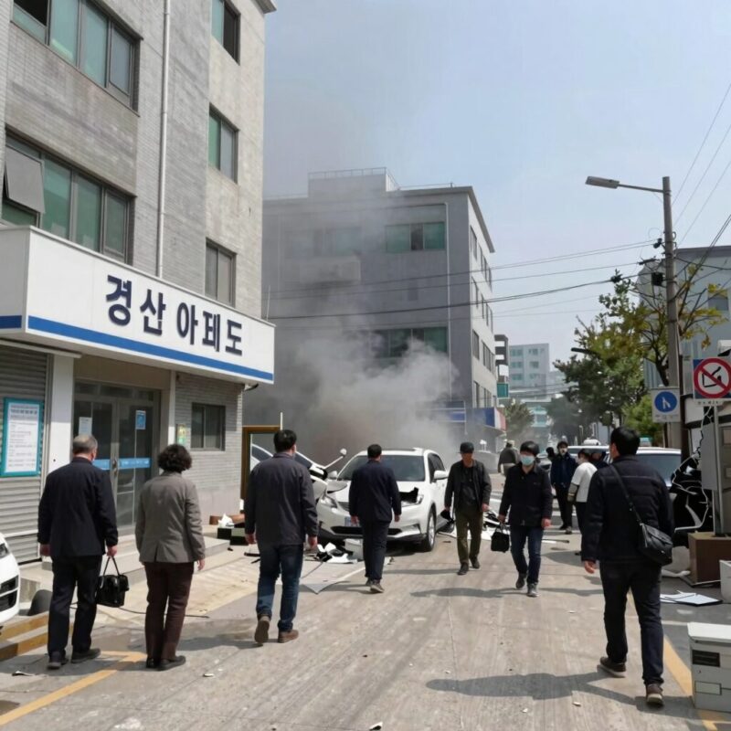 경산 아파트 관리실 폭발 참사 전말 1 경산 아파트 관리실 폭발 현장 사진