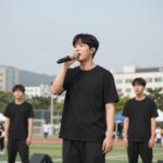 아침마당 도전 꿈의무대 우승자 고강민이 무대에서 열창하는 모습