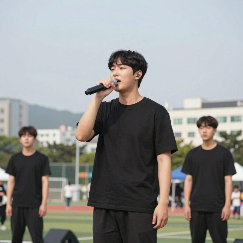 아침마당 도전 꿈의무대 우승자 감동 이야기 1 아침마당 도전 꿈의무대 우승자 고강민이 무대에서 열창하는 모습