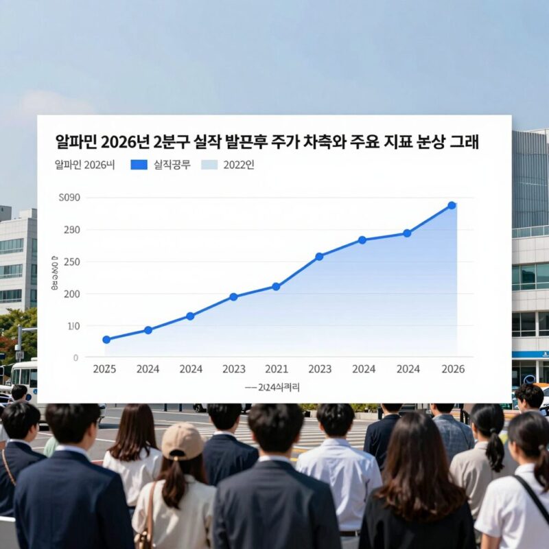 알파벳 2026년 2분기 실적발표 전후 주가 차트와 주요 지표 분석 그래프