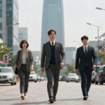어벤져스 둠스데이 예고편에서 닥터 둠이 어벤져스 타워를 향해 걸어가는 장면