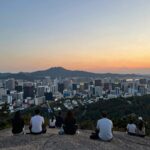 보문산 야경과 등산 코스 추천 보문산 정상에서 바라본 대전 시내 야경과 노을