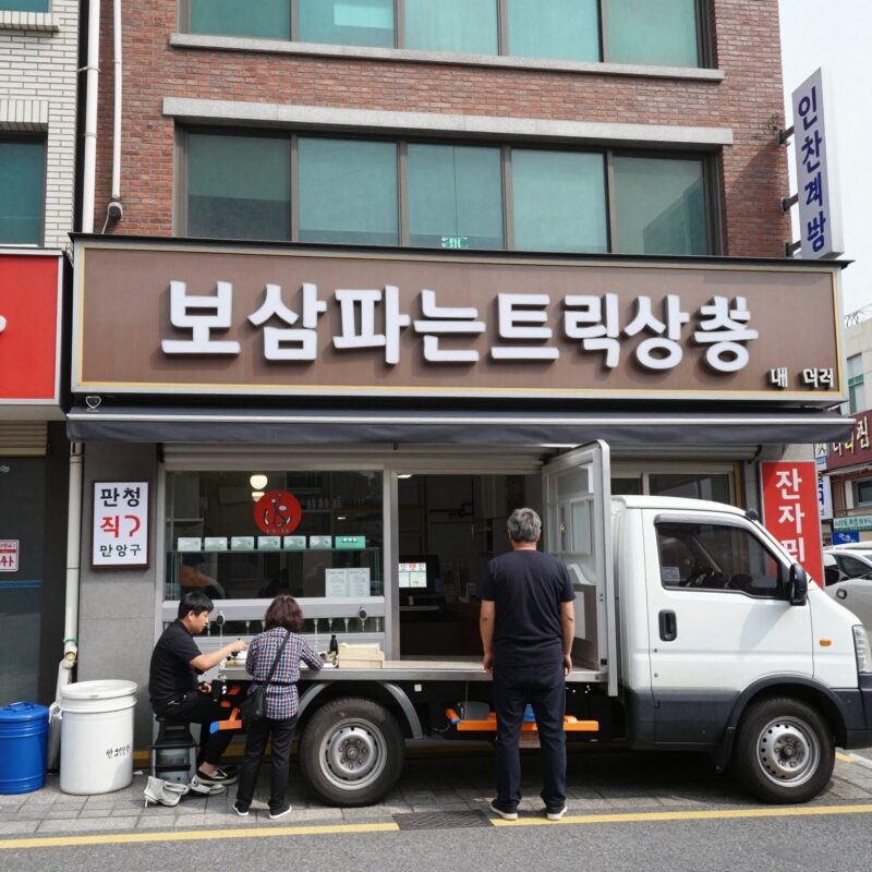 인천 계양구 보쌈파는트럭삼촌 매장 전경