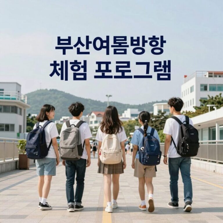 부산 여름방학 체험 프로그램 안내
