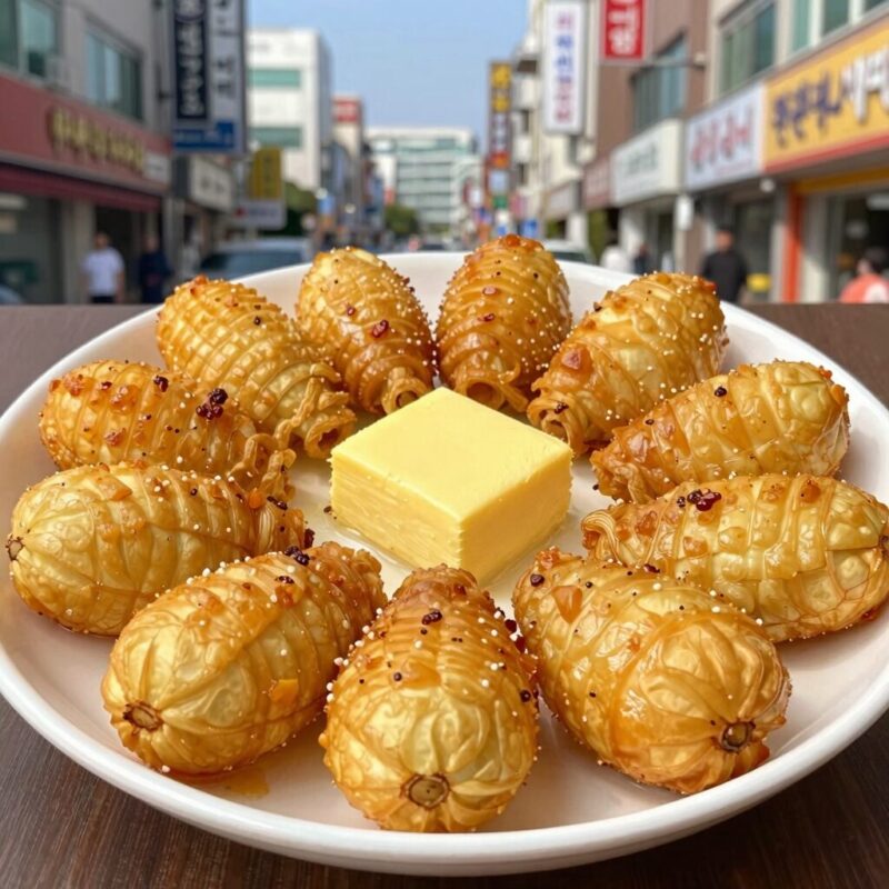 버터감자구이 집에서 만드는 꿀팁 레시피 1 버터감자구이 완성 접시