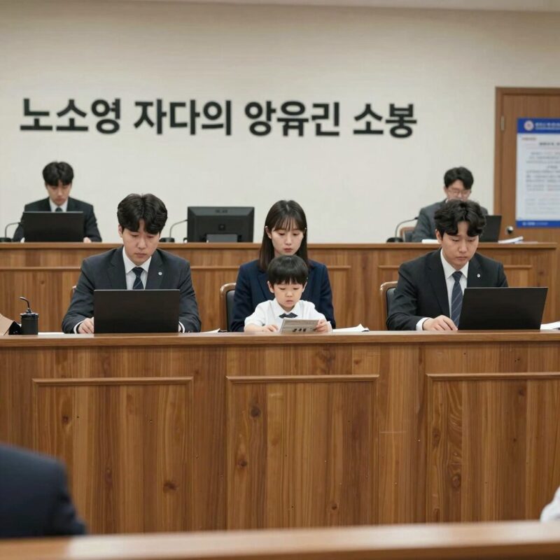 최태원 노소영 자녀 양육권 쟁점 1 최태원 노소영 자녀의 양육권 소송을 상징하는 법정 풍경