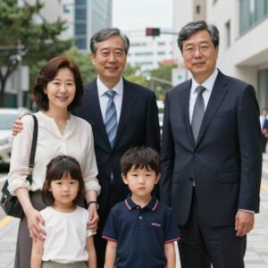최태원 SK 회장과 노소영 관장, 그리고 자녀들의 모습