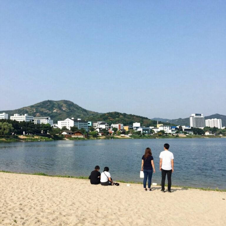 산청 구름그늘펜션 스위스 뷰 청계 저수지 전경