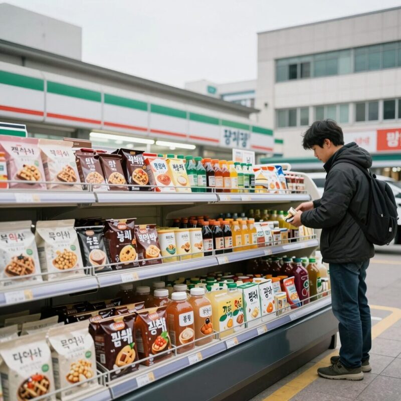 편의점 뉴슈가 가격 알아보고 저렴하게 사기 1 편의점 진열대에 진열된 뉴슈가 다양한 맛