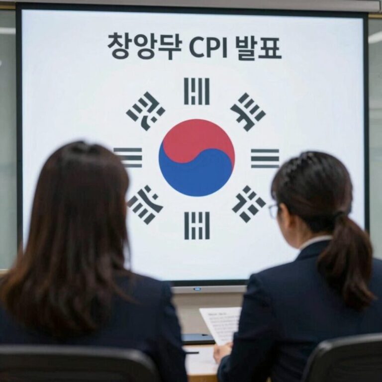 미국 CPI 발표 차트와 투자 전략을 분석하는 이미지