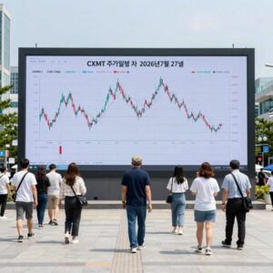 CXMT 주가 일봉 차트 2026년 7월 27일
