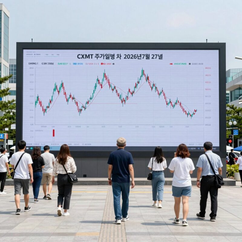 CXMT 주가 상승세 분석과 전망 1 CXMT 주가 일봉 차트 2026년 7월 27일