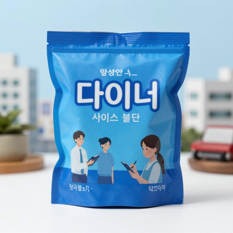 올여름 젤리백 다이닛 솔직 후기 1 다이닛 젤리백 아이스 블루 컬러 실물 사진