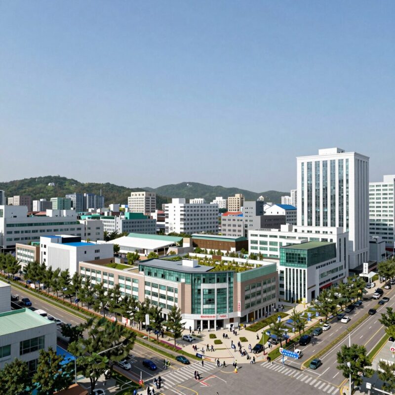 디에이치방배 재건축 단지 조감도와 커뮤니티 시설 전경