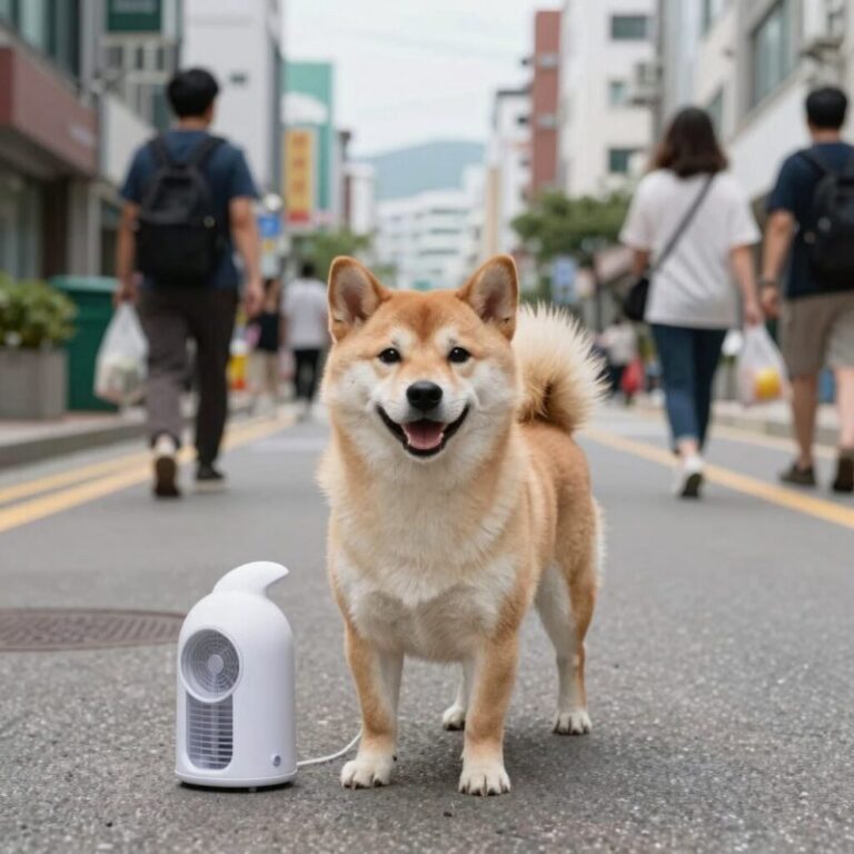 강아지 선풍기 올바른 거리와 방향