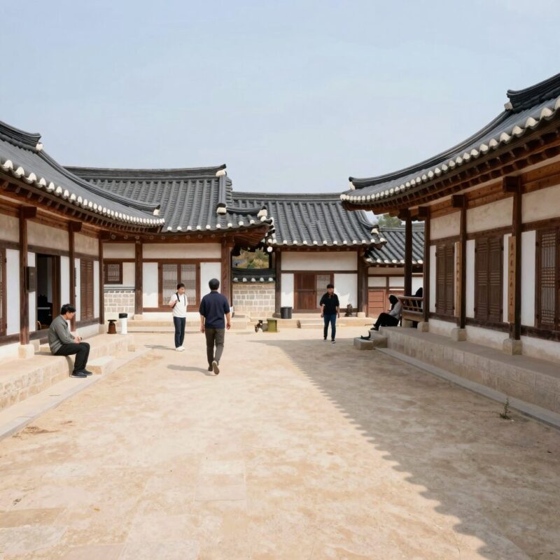듀크하우스 특별한 공간 완벽 체험 1 듀크하우스 내부 한옥과 모던 인테리어가 조화된 공간 사진