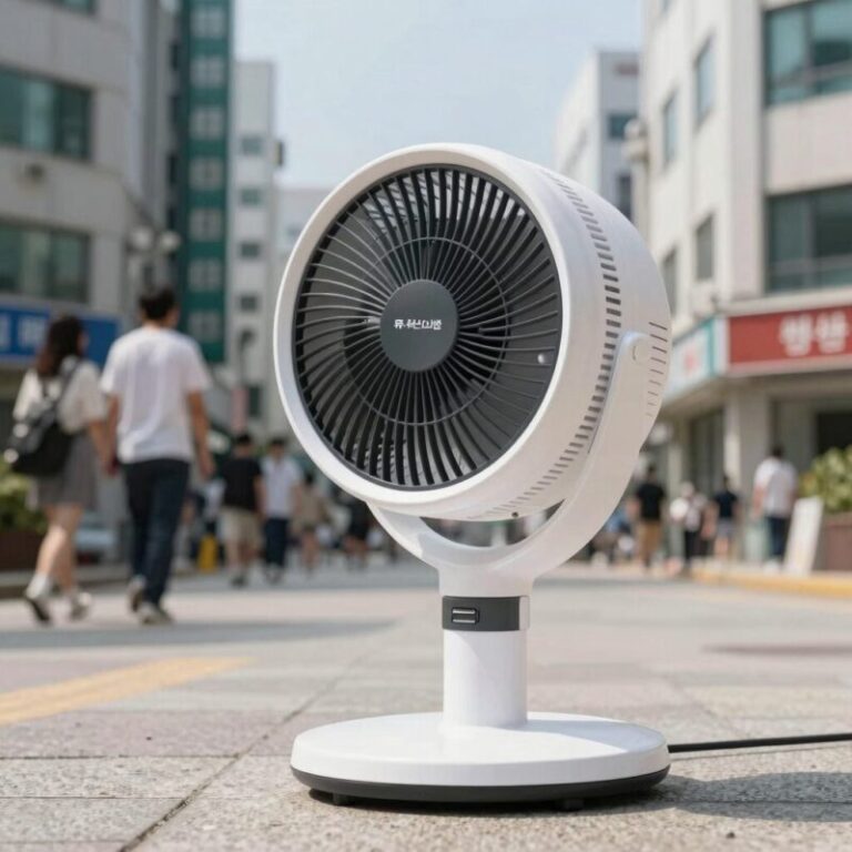 듀플렉스 선풍기 스탠드형 화이트 디자인