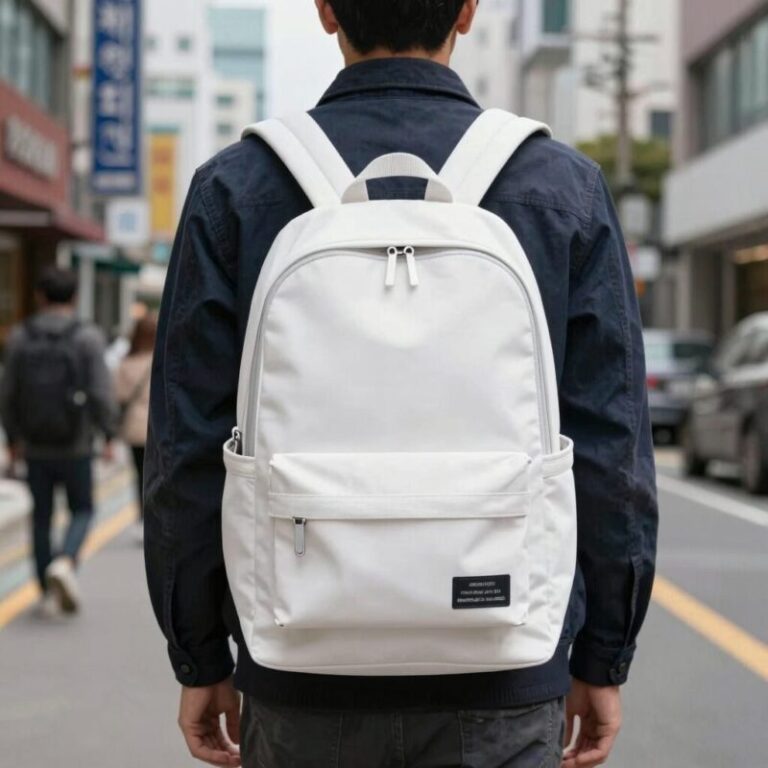 이미스 페이즐리 에코백 화이트 데일리백 코디